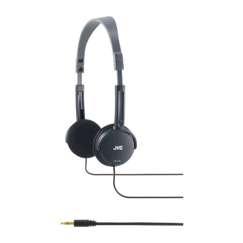 JVC HA-L50-B-E extraleichter On-Ear Kopfhörer, faltbar (Schwarz)