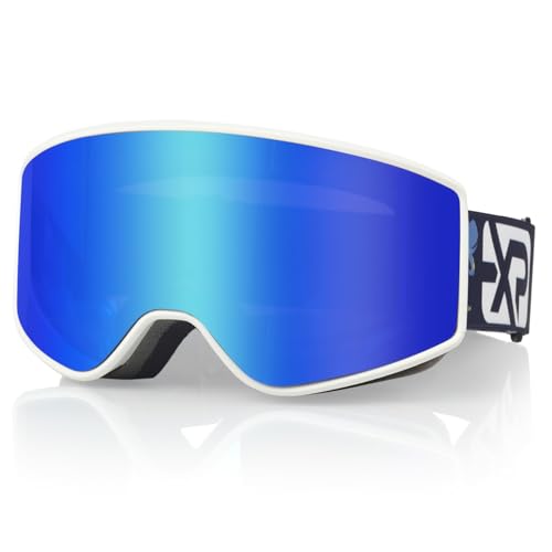 EXP VISION Skibrille Kinder, Ski Snowboard Brille Brillenträger Snowboardbrille Schneebrille Verspiegelt für Junior Jungen Mädchen Teenager 4-14 Jahre