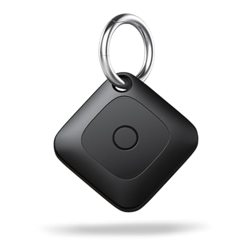 Hoxe Schlüsselfinder Key Finder, Air Tracker Kompatibel mit Apple Wo ist (Nur iOS), Bluetooth Smart Tag for Schlüssel/Koffer/Gepäck, Lauter Piepton, Weltweite Verfolgung, Austauschbarer Akku,...