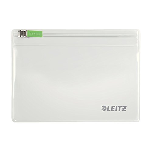 Leitz 2er-Pack Zip-Beutel (geeignet für Reiseutensilien, Gr. XS, PVC, Complete), Farblos, 40060000