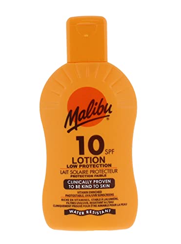 Malibu Sonnenschutzlotion, mit Vitamin angereichert, LSF 10, wasserfest, 200 ml