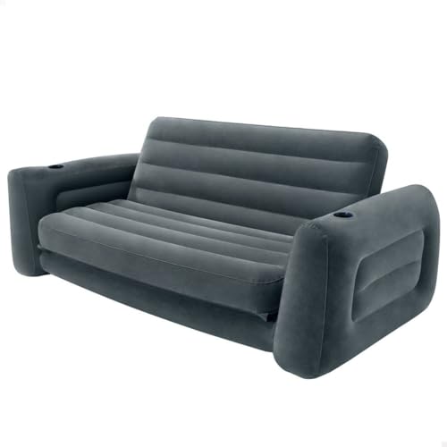 Intex Schlafcouch 66552, Hellgrau, Größe 203 x 231 x 66 cm