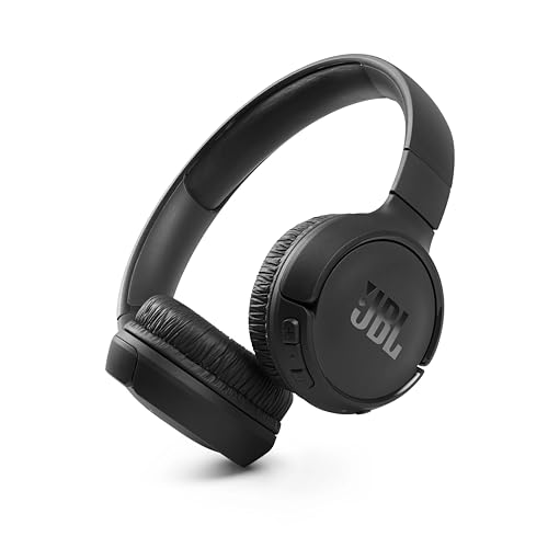 JBL Tune 510BT – Bluetooth On-Ear Kopfhörer in Schwarz – Faltbare Headphones mit Freisprechfunktion – Kompatibel mit Sprachassistenten – Lange Laufzeit von bis zu 40 Stunden