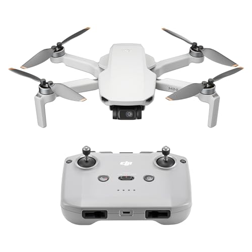DJI Mini 4K, Drohne mit 4K UHD Kamera für Erwachsene, unter 249 g, 3-Achsen Gimbal Stabilisierung, 10 km Videoübertragung, autom. Rückkehr, Windwiderstand, 1 Akku für 31 min Flugzeit, C0,...