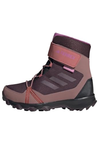 adidas Terrex Snow Hook-and-Loop Cold.RDY Winter Shoes Sneaker, Shadow Maroon/Wonder red/Pulse Lilac, 38 2/3 EU