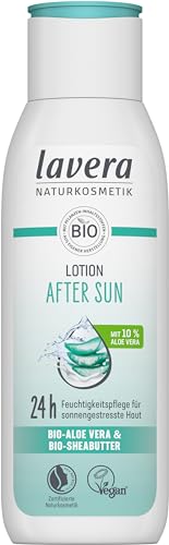 lavera After Sun Lotion - 24 h Feuchtigkeitspflege - beruhigend & kühlend - Sonnenschutz - vegan - Naturkosketik - 200 ml