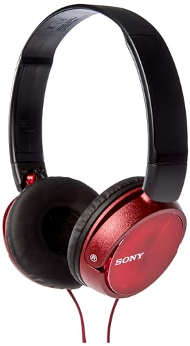 Sony MDR-ZX310 Kopfhörer, faltbar, Metallic-Rot, uni