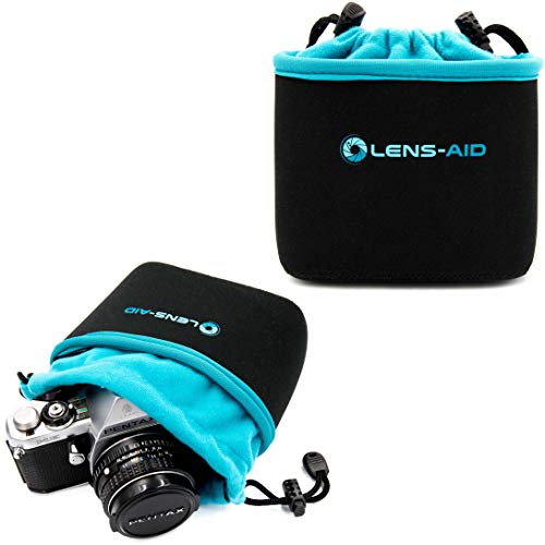 Lens-Aid Neopren Kamerabeutel mit Fütterung zum Schutz der Kamera-Ausrüstung, Kameratasche für Rucksack und Handtasche als Einschlagtuch-Ersatz (S)…