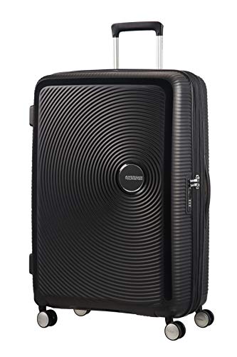 American Tourister Soundbox - Spinner L Erweiterbar Koffer, 77 cm, 110 L, Schwarz (Bass Black)