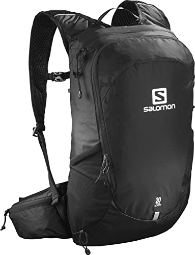 Salomon Trailblazer 20 Unisex-Wanderrucksack, Vielseitigkeit, Einfach zu handhaben, Komfort und geringes Gewicht, Schwarz