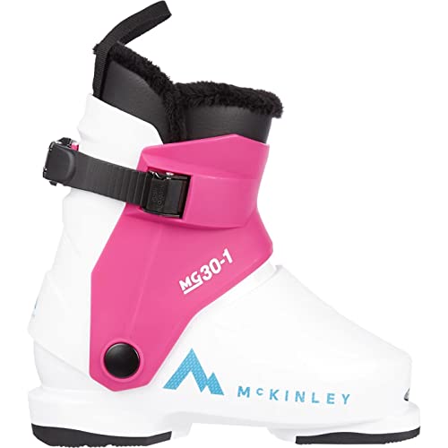 McKINLEY Jungen Unisex Kinder Mg30 Skischuhe, White/Pink, 19 EU