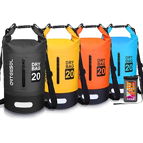 Blackace arteesol Dry Bag - 5L 10L 20L 30L Waterproof trockener Beutel/Sack wasserdichte Tasche mit Langem justierbarem Bügel für Kayaking Boots-Ausflug Kanu/Fischen/Rafting