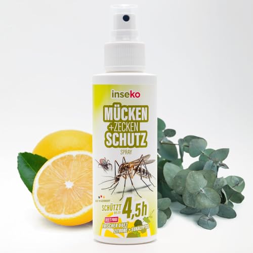 inseko Mücken- & Zeckenschutz Spray I Insektenschutz für Haut und Kleidung (100ml)