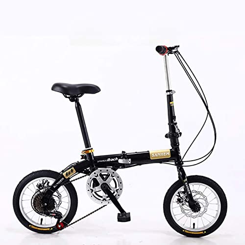 NeDLon Citybike, Faltrad für Erwachsene, faltbares, ultraleichtes, tragbares Mini-Fahrrad für Erwachsene, Kinder, Studenten, Männer und Frauen, kleines Rad, Doppelscheibenbremsenfahrrad mit...