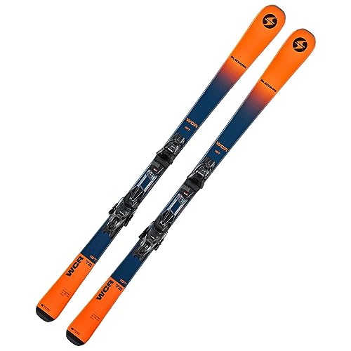 Ski Alpinski Rennski - Blizzard WCR - Full Camber Rocker - inkl. Bindung Marker TLT 10 Demo Z3-10 - für fortgeschrittene Fahrer (160cm, orange)