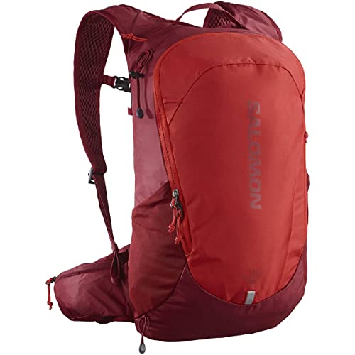 Salomon Trailblazer 20 Unisex-Wanderrucksack, Vielseitigkeit, Einfach zu handhaben, Komfort und geringes Gewicht, Rot