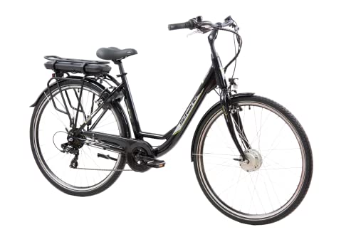 F.lli Schiano E-Moon 26 Zoll E-bike Pedelec , e bike electric Fahrrad für Herren / Damen bis 25 km/h und mit guter Reichweite , Elektrofahrräder , Damenfahrrad mit Motor Gepäckträger 36V Akku...