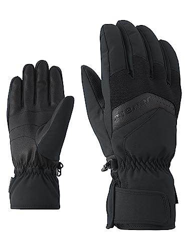 Ziener Herren GABINO Ski-Handschuhe/Wintersport | Warm, Atmungsaktiv, schwarz (black), 8.5