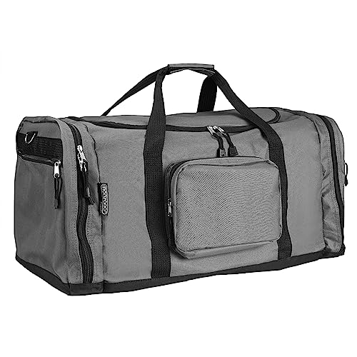 MONZANA® Reisetasche 90L 70x35x35cm Schultergurt Pad Abnehmbar Verstellbar Front & Seitenfächer Standfüße Weekender Duffelbag Sporttasche