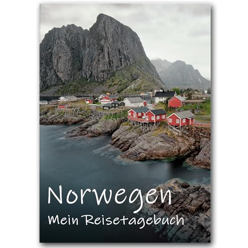 Reisetagebuch Norwegen zum Ausfüllen | Tagebuch mit viel Abwechslung, spannenden Aufgaben, tollen Fotos uvm. | gestalte deinen individuellen Reiseführer für Skandinavien | Calmondo