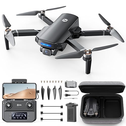 Holy Stone HS360S Drohne mit Kamera 4K GPS für Erwachsene, 3KM Große Reichweite 5G Bildübertragung, 20 Min. Lange Flugzeit, Follow-Me,Rückkehr,RC faltbar Drohnen komplettset unter 249g...