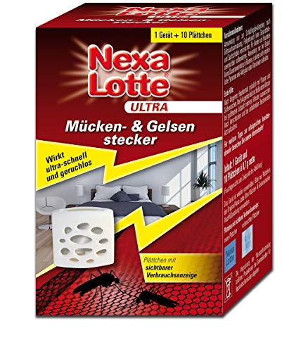 Nexa Lotte Ultra Mücken- & Gelsen-Stecker, geruchlos, zur Abwehr von Stechmücken, Schnaken, Mücken, nachfüllbar, 1 St, Grün