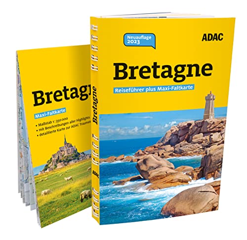 ADAC Reiseführer plus Bretagne: Mit Maxi-Faltkarte und praktischer Spiralbindung