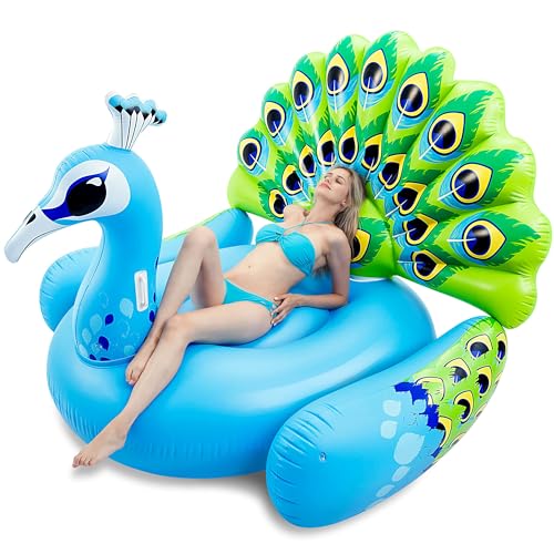 JOYIN Peacock riesigen aufblasbaren Pool Schwimmen, spaß-Strand-floaties, Schwimmen Partei Spielzeug, Pool raft Summer Lounge für Erwachsene & Kinder