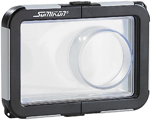 Somikon Kamera Wasserschutzhülle: Kamera-Tauchgehäuse mit Objektivführung (max. 95 x 62 x 20 mm) (Unterwasser Kamera-Hülle, Unterwassergehäuse für Kamera, wasserdichte Taschen)