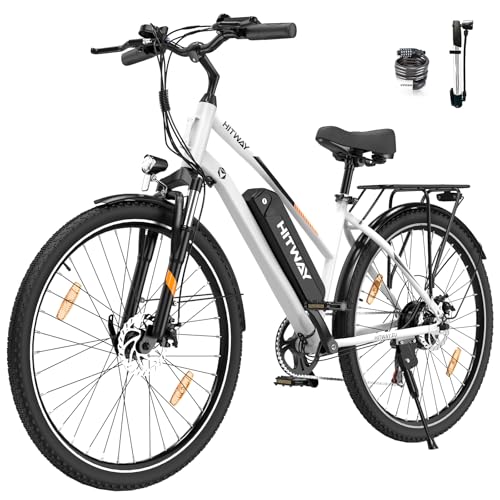 HITWAY E Bike 28 Zoll, Elektrofahrrad Pedelec für Damen und Herren, E-Fahrrad mit 36V 12Ah Wechselakku, 250W Motor, 7 Gang Schaltung, Citybike Electric Bike Ebike Reichweite bis zu 35-90km