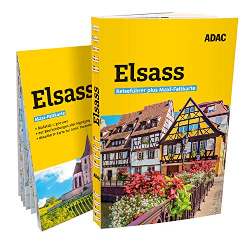ADAC Reiseführer plus Elsass: Mit Maxi-Faltkarte und praktischer Spiralbindung